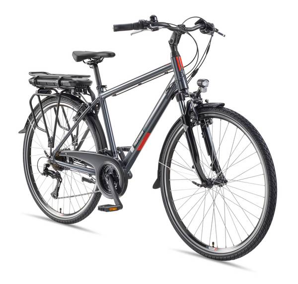 Telefunken Trekking E-Bike | Elektrofahrrad 28 Zoll | 21-Gang Kettenschaltung | Heckmotor 250W | 536,5Wh Akku | Pedelec