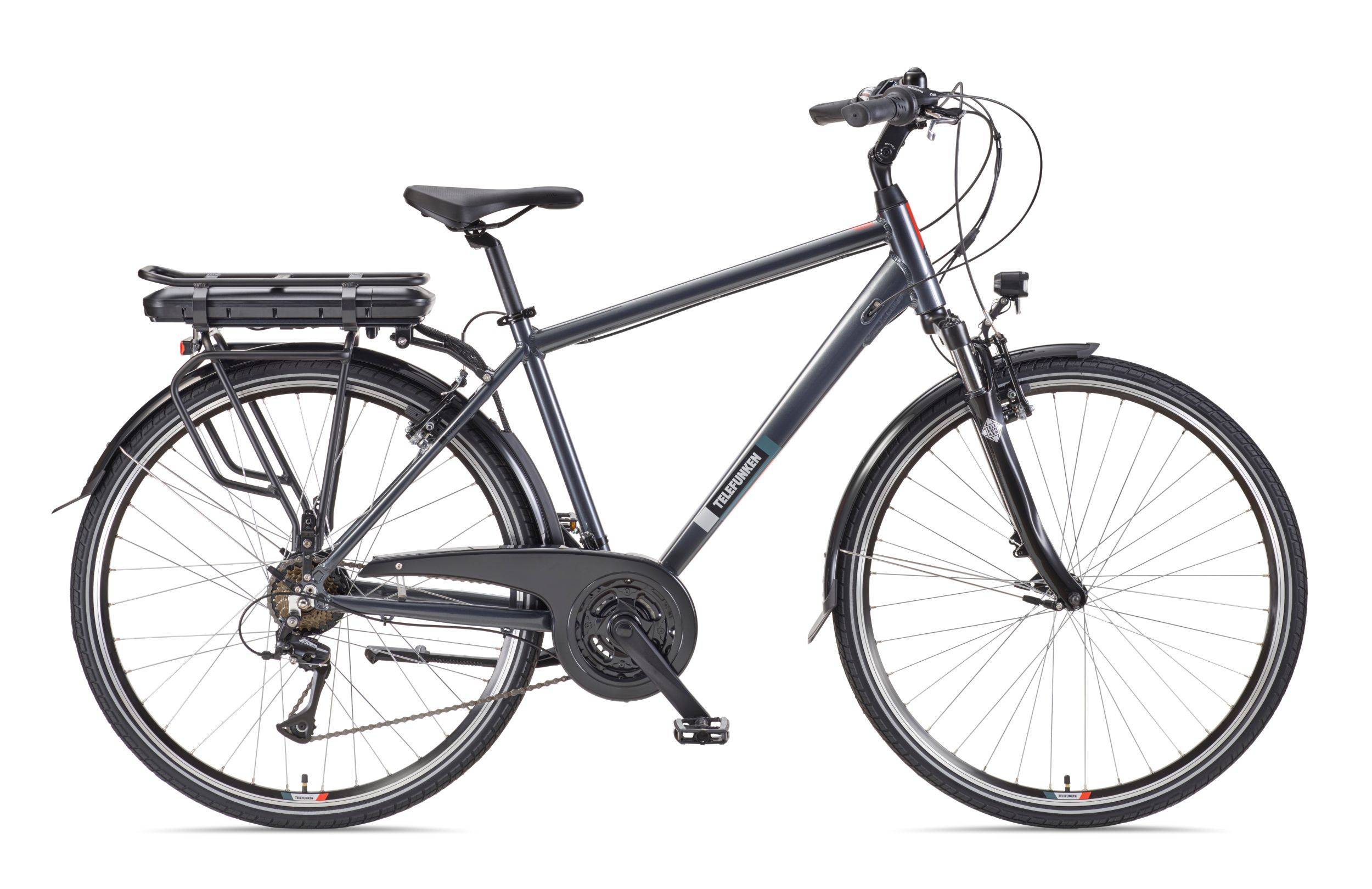 Telefunken Trekking E-Bike | Elektrofahrrad 28 Zoll | 21-Gang Kettenschaltung | Heckmotor 250W | 536,5Wh Akku | Pedelec-1