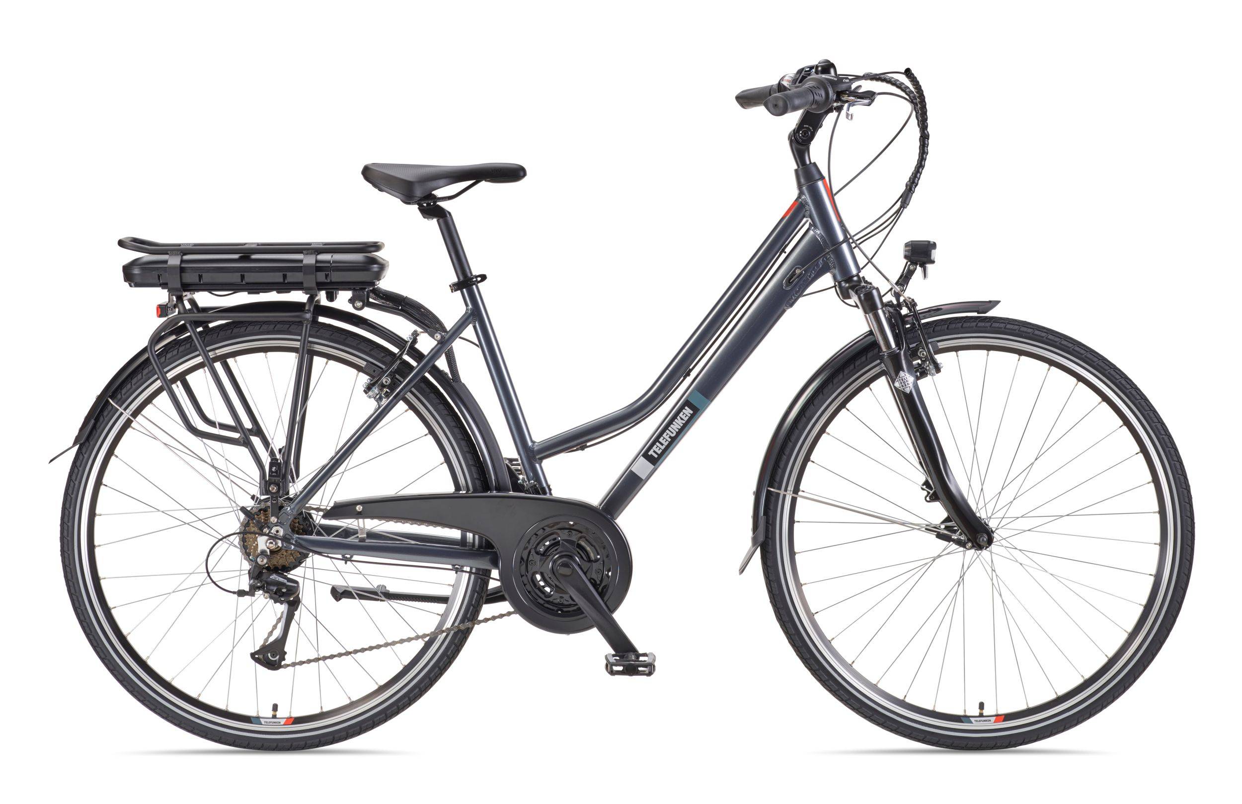 Telefunken Trekking E-Bike | Elektrofahrrad 28 Zoll | 21-Gang Kettenschaltung | Heckmotor 250W | 536,5Wh Akku | Pedelec-1