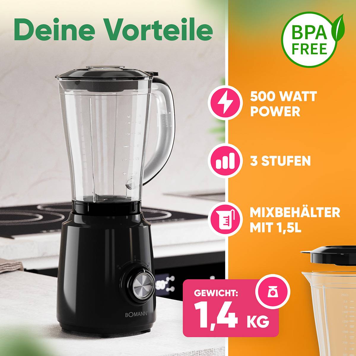 BOMANN - UM 6091 CB schwarz-2