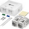 hb-digital Set Anschlussbox 2-Port Keystone Module CAT 7