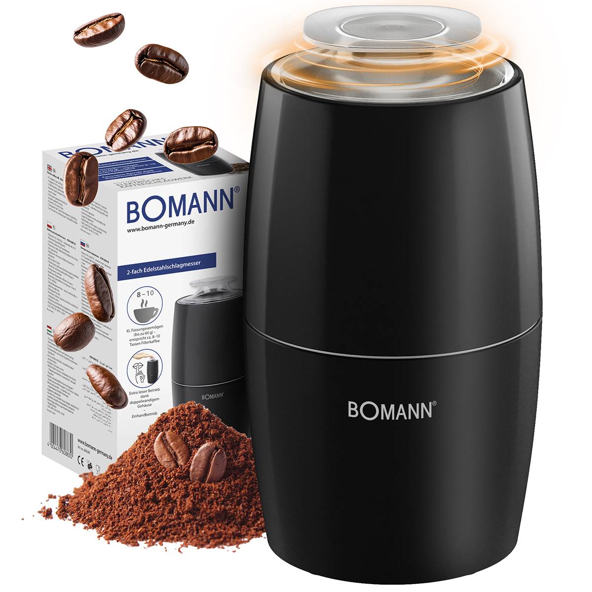 BOMANN Kaffeemühle KSW 6088 CB, 150 W, schwarz-0