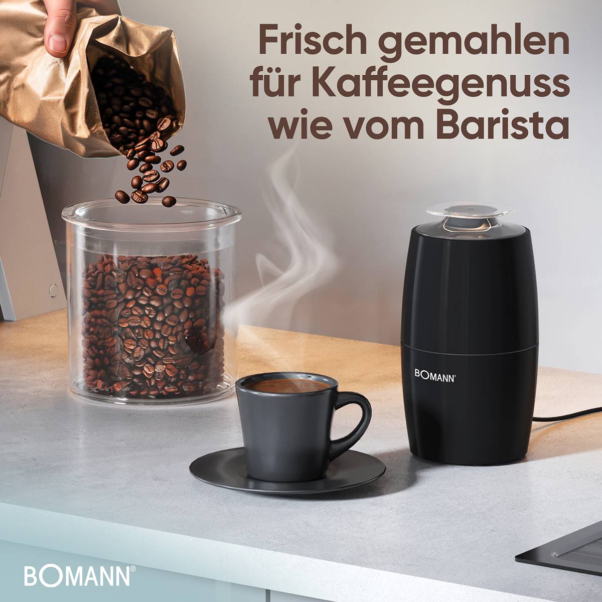 BOMANN Kaffeemühle KSW 6088 CB, 150 W, schwarz-4