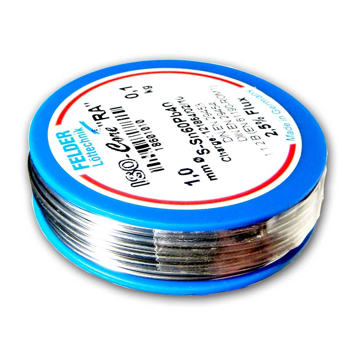 Felder - Felder Lötdraht Röhrenlot 100g mit Flussmittel-0