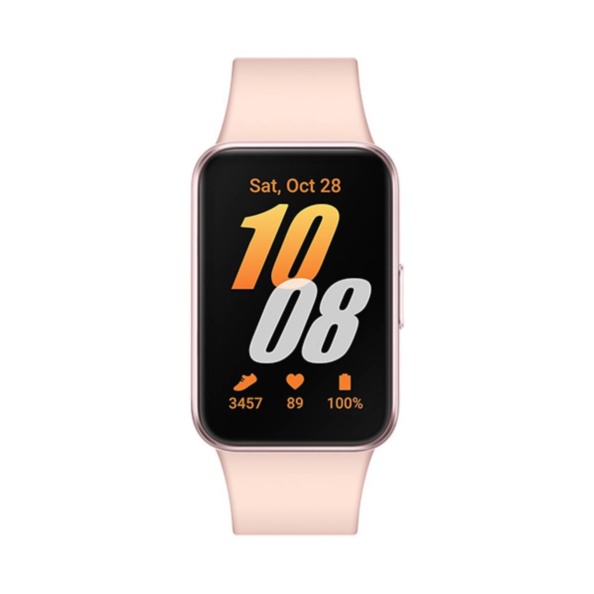 Samsung Galaxy Fit3 Aktivitätsmesser mit Riemen Anzeige 4 cm 1.6" 256 MB Bluetooth 36.8 g rosa goldfarben EU-Version-0