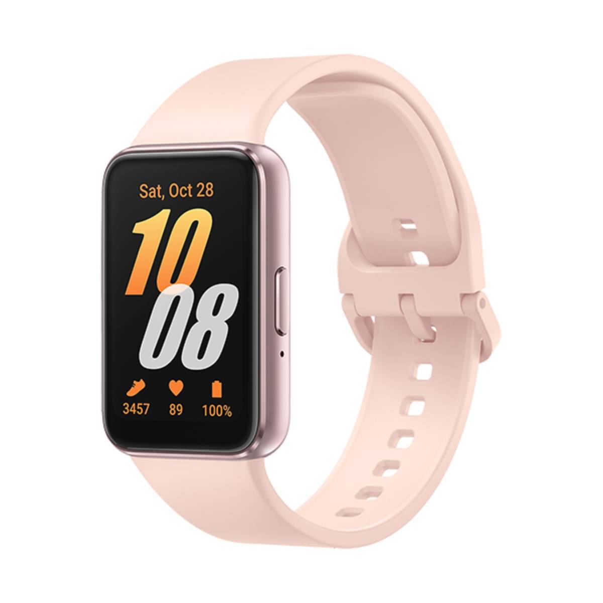Samsung Galaxy Fit3 Aktivitätsmesser mit Riemen Anzeige 4 cm 1.6" 256 MB Bluetooth 36.8 g rosa goldfarben EU-Version-1