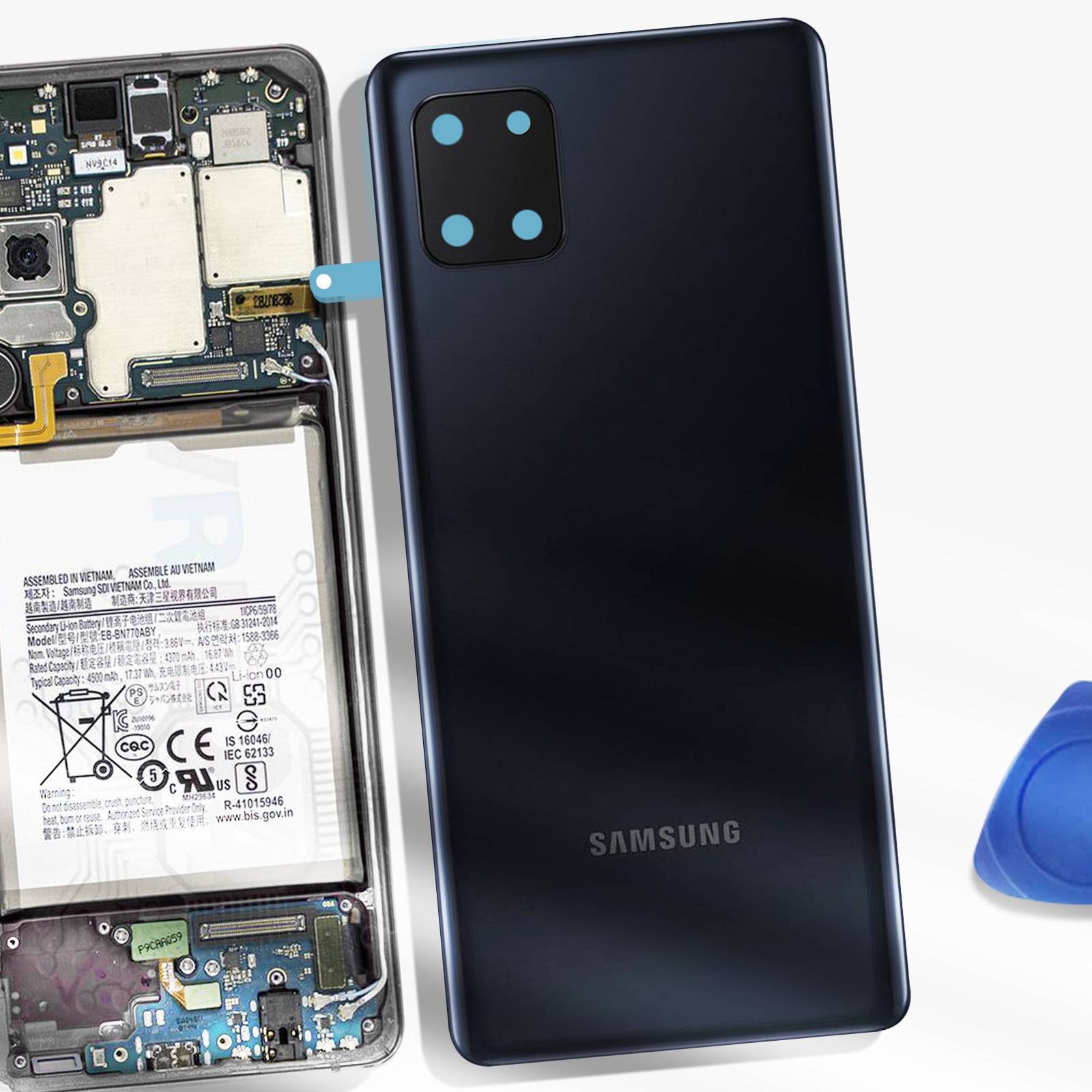 Samsung Galaxy Note 10 Lite N770F Akkufachdeckel Aura Schwarz GH82-21972A-4