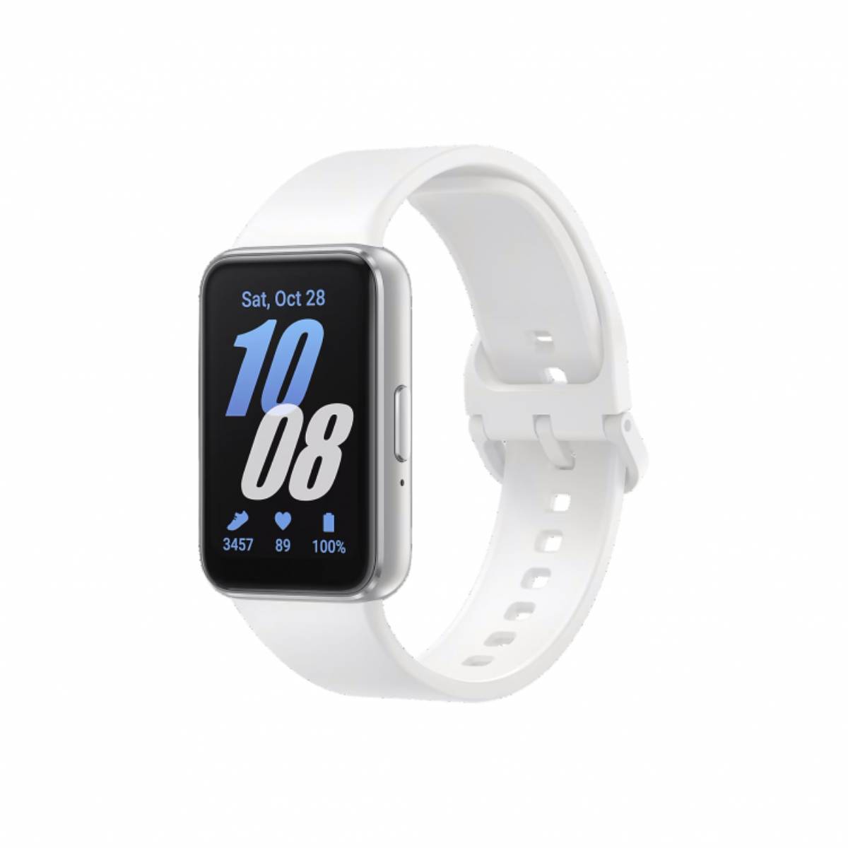 Samsung Galaxy Fit3 Aktivitätsmesser mit Riemen Anzeige 4 cm 1.6" 256 MB Bluetooth 36.8g Silber EU-Version-1