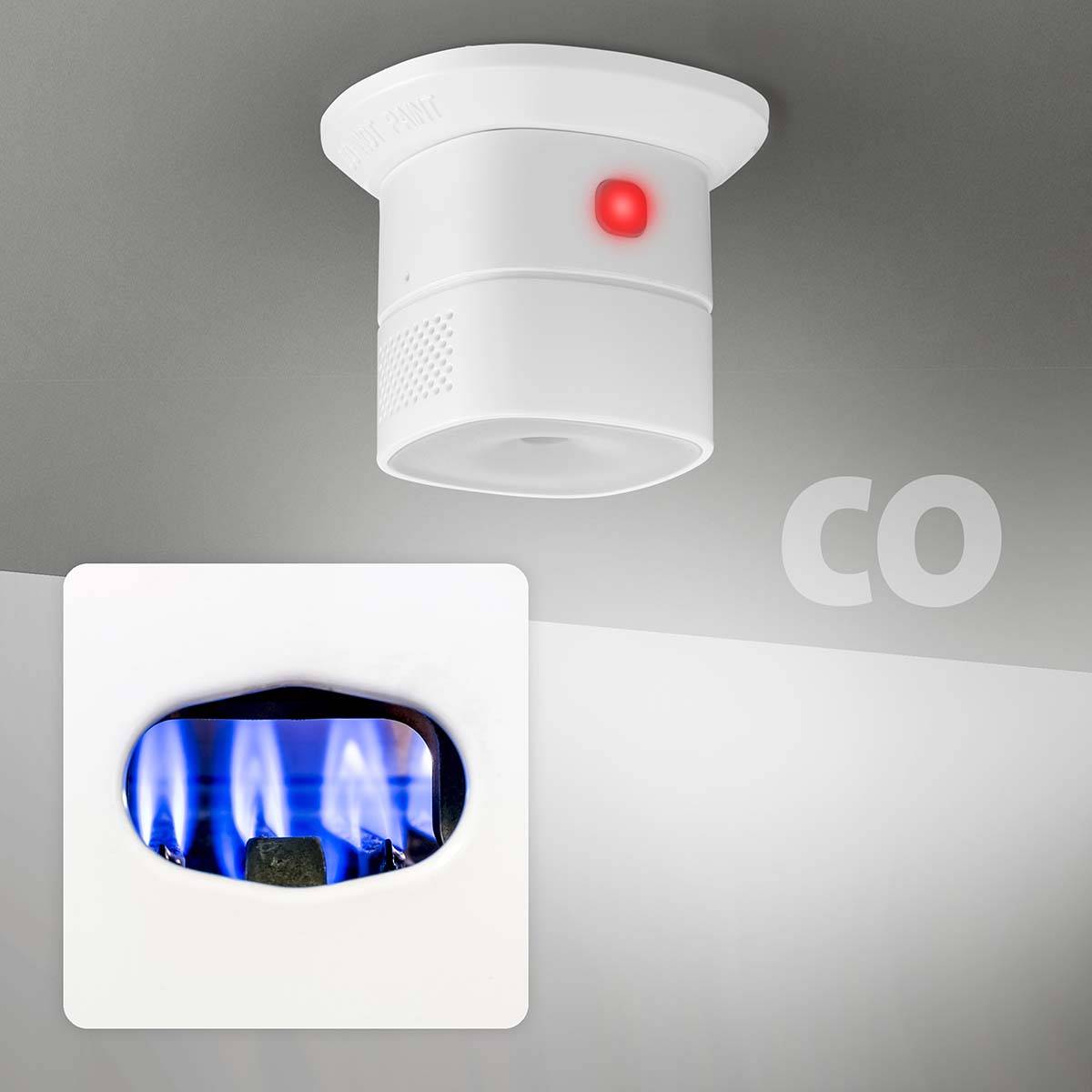 SMARTCOA10 Intelligenter Kohlenmonoxidmelder ZigBee 3.0 Weiß-2
