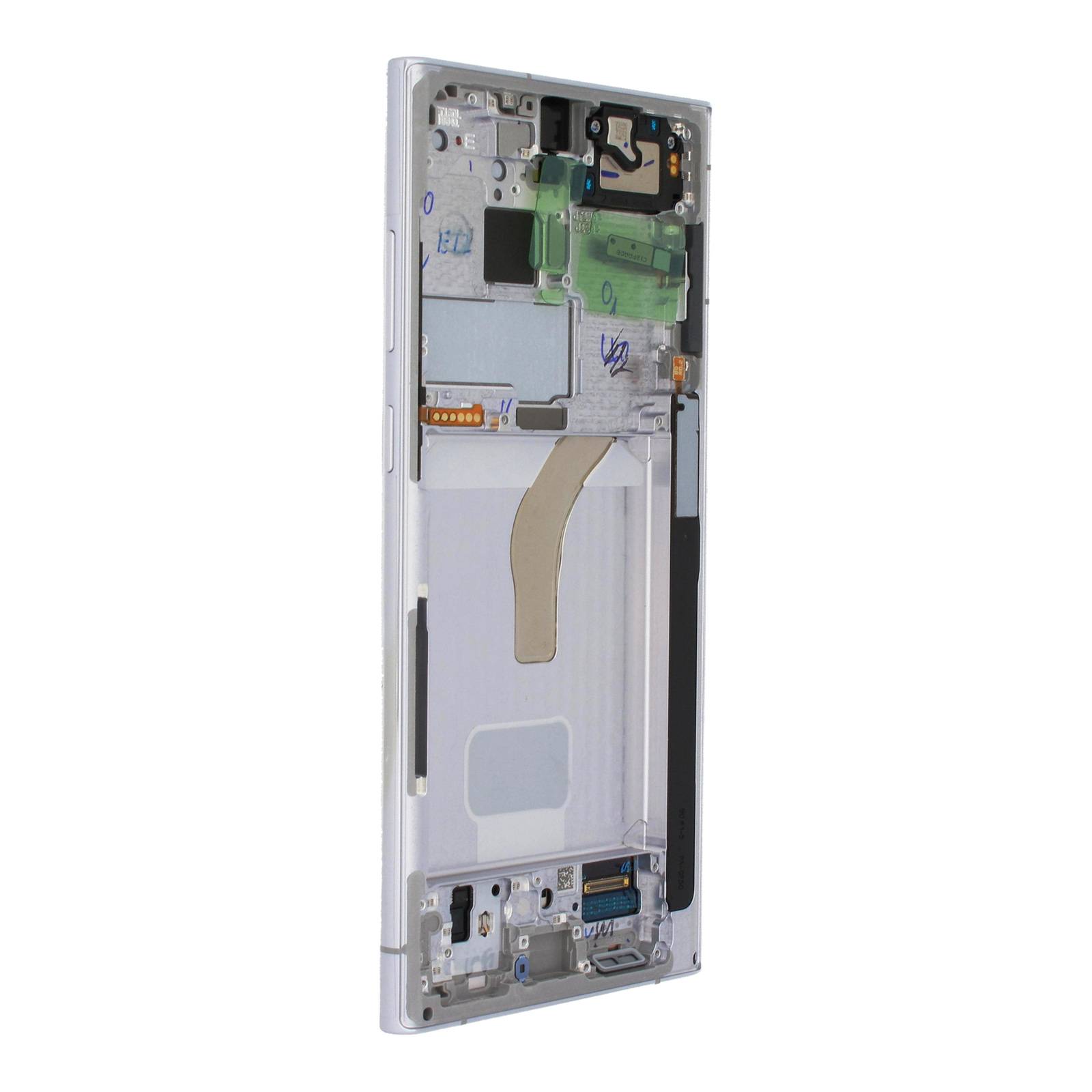 Original Display für Samsung Galaxy S22 Ultra S908 LCD + Rahmen weiß GH82-27488C-3