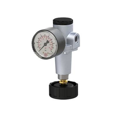 RIEGLER Druckregler »Standard«, inkl. Manometer, BG 1, G 3/8, PE max. 16 bar, Mediumstemperatur max. 60 °C, Regelbereich-0