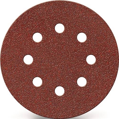 Haftschleifscheibe GLS 5 125mm K.80 f.HO/Metall Korund Lochanzahl 8 TECWERK-0