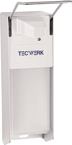 Desinfektions- u.Spender H165xB95xT290ca.mm ABS m.Hebel weiß 1l TECWERK-0