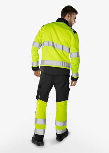 Fristads High Vis Green Hose Kl. 1 2649 GPLU - Warnschutz-Gelb/Schwarz/C156 134238-196-C156-2