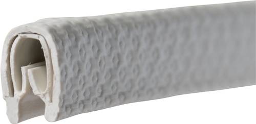 Kantenschutz Klemmber.1-2mm L.10m B.6,5mm H.9,5mm weiß-grau TECWERK-0