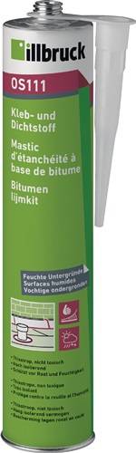 Kleb- u.Dichtstoff OS111 schwarz 400g Kartusche ILLBRUCK-1
