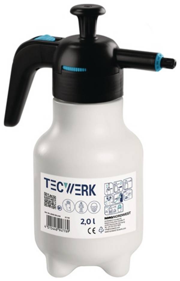 Drucksprüher 2l FPM Dichtung,Kunststoff-Düse TECWERK