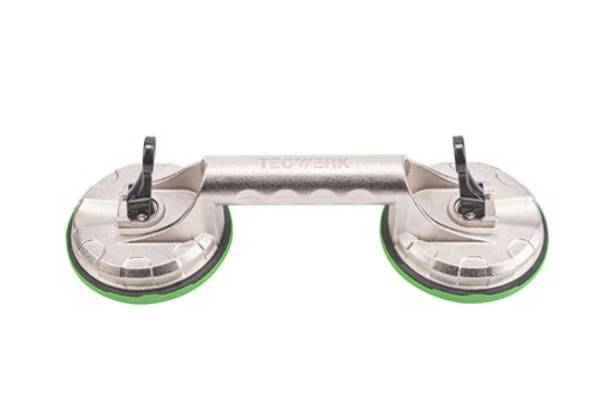 Saugheber Trgf.80kg Kopf-D.118mm 2 Köpfe Alu TECWERK