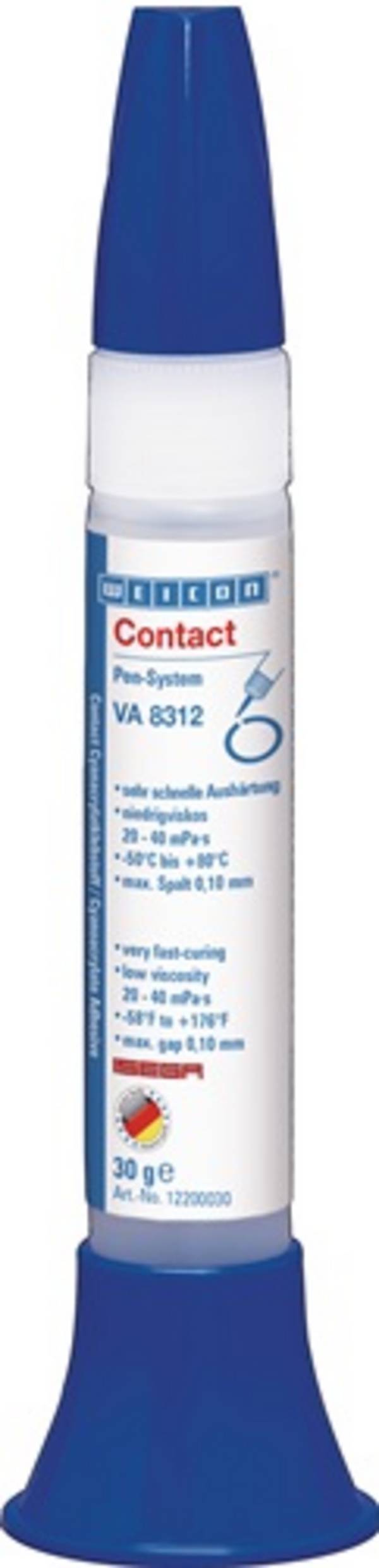 WEICON GmbH & Co. KG Cyanacrylatklebstoff Contact VA 8312 30g ISEGA farblos Pen-System WEICON 12200030 / 10016432