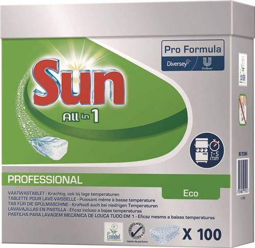 Diversey Deutschland GmbH & Co. OHG Geschirrreiniger-Tabs Prof.All in 1 Eco 100 Tabs Pk.SUN 7522969-1