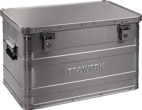 Aluminiumbox L595xB390xH380mm 70l m.Klappverschluss u.Zylinderschl.TECWERK-0