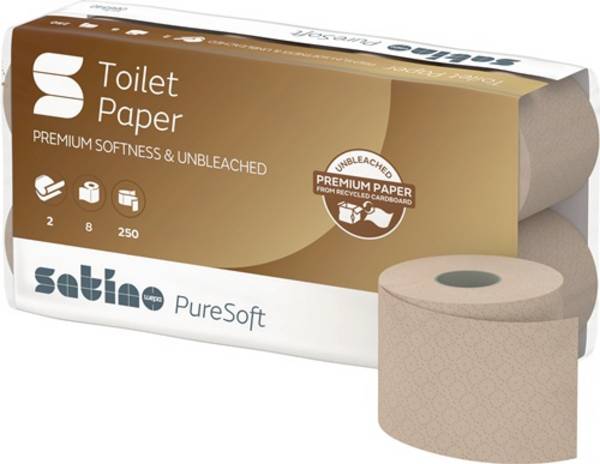 Toilettenpapier Satino PureSoft 66540 2-lag.64 RL à 250 Bl.=16000 Blätter SATINO