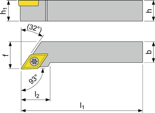 Klemmdrehhalter SDJCR1010E07 re.vern.Außen TECWERK-4