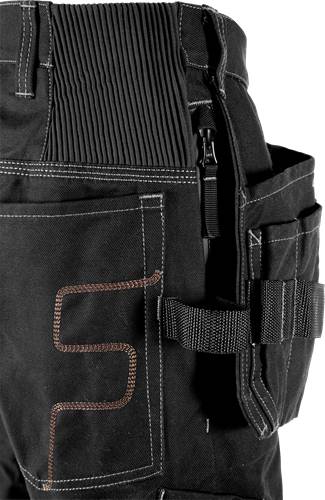 Fristads Stretch-Shorts 2607 FASG - Schwarz/C52 130310-940-C52-2