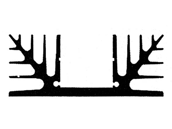 KÜHLKÖRPER 75mm 2 x TO3 2.5°C/W