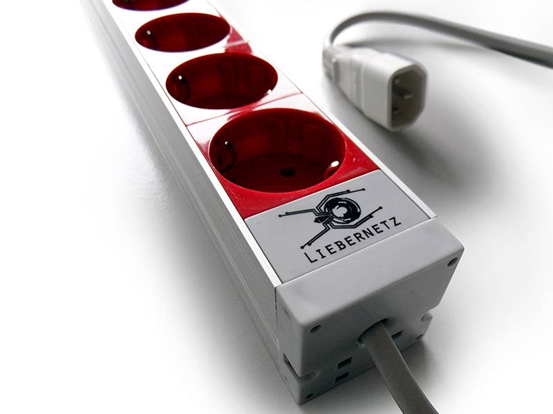 19 Zoll Steckdosenleiste für USV 9x Schuko rot C14 Anschluss 16 A Serverrack PDU für IT Sicherheit-1