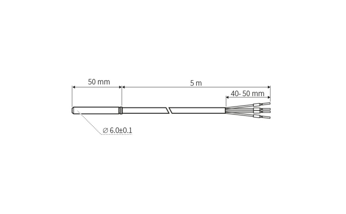 Kabel-Temperaturfühler PT100 -50…180°C - 180 - AT110 - autosen-2