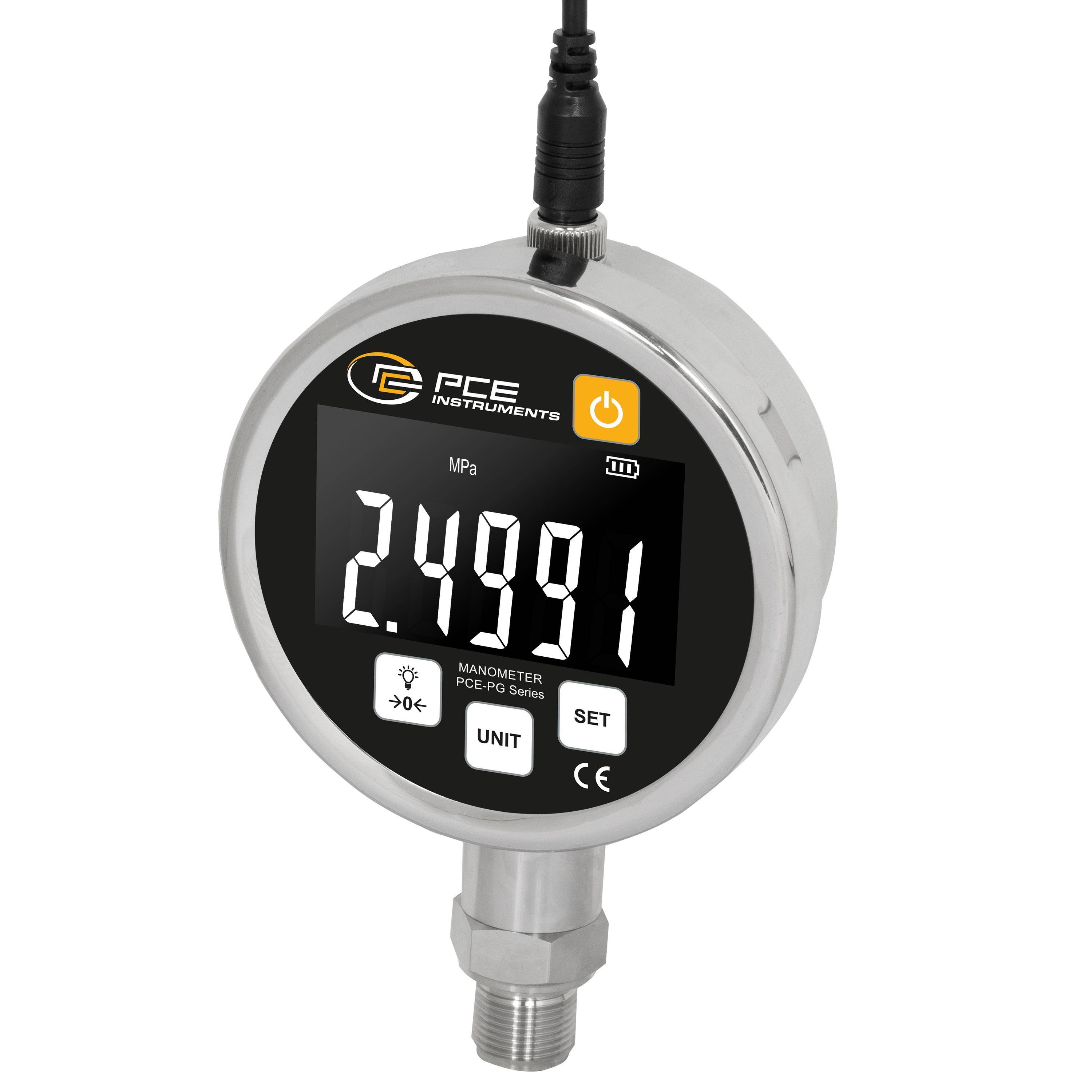 PCE Instruments PCE-PG 25 Druck-Messgerät Druck -0.88 - 25 bar