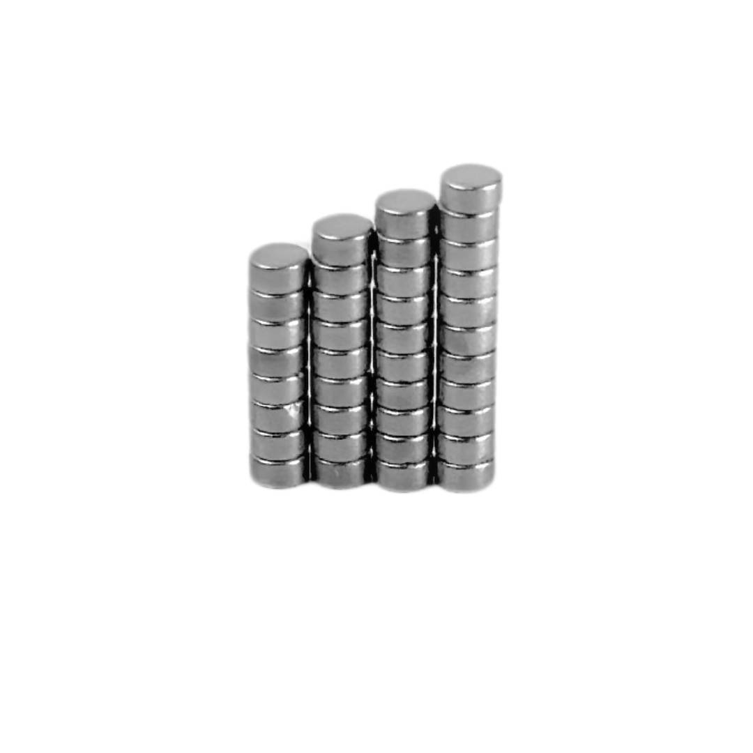 100 Stück Neodym Magnet 2mm x 1mm Supermagnete hohe Haftkraft Scheibenmagnet-2