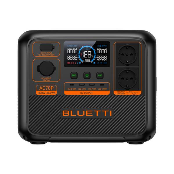 PowerOak Bluetti AC70P - Tragbares kraftwerk - 1000 Watt
