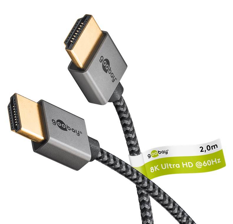 Goobay Slim Ultra High-Speed HDMI™-Kabel 2 m 8K/60Hz-1