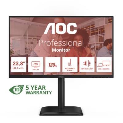 AOC 24E4U - LED-Monitor - 61 cm (24"") (23.8"" sichtbar) - 1920 x 1080 Full HD (1080p)-3