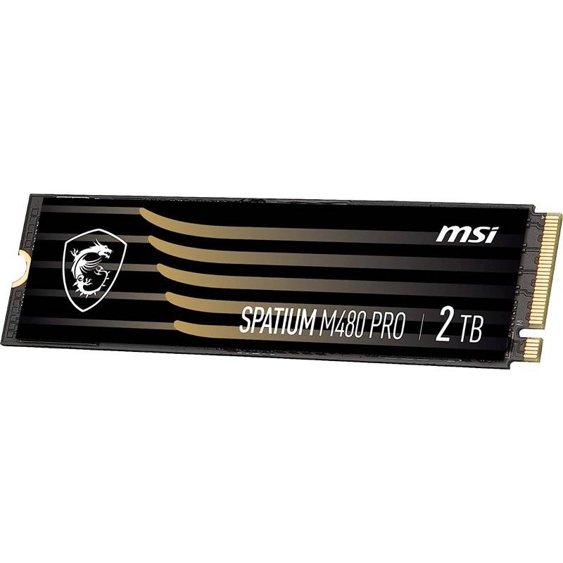 MSI SPATIUM M480 PRO - SSD - verschlüsselt - 2 TB - intern - M.2 2280 - PCIe 4.0 x4 (NVMe)-1