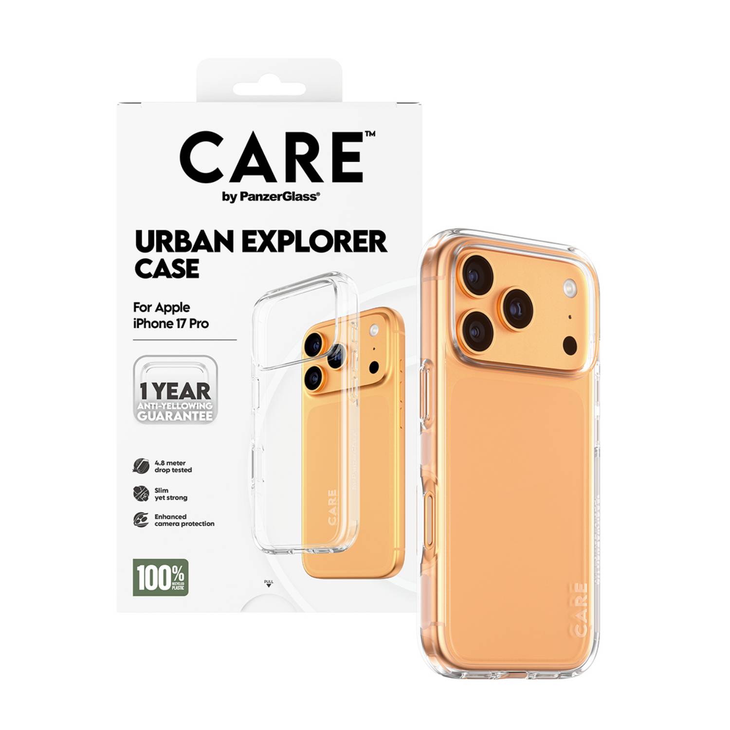 PanzerGlass CARE Flagship Case transp. Urban Explorer Clear Frame iPhone 17 Pro-0