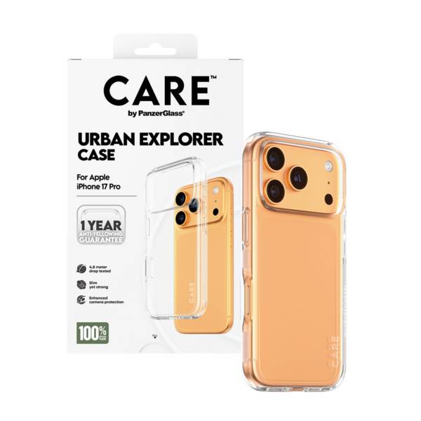 PanzerGlass CARE Flagship Case transp. Urban Explorer Clear Frame iPhone 17 Pro