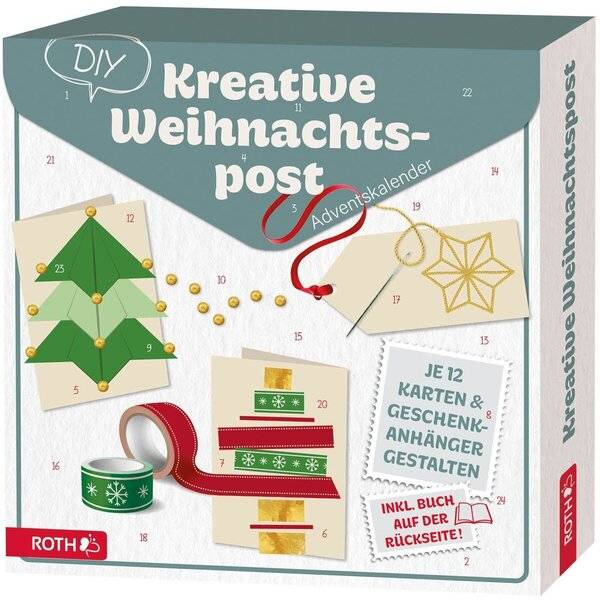 Adventskalender 'Adventskalender Kreative Weihnachtspost' bestückt-0