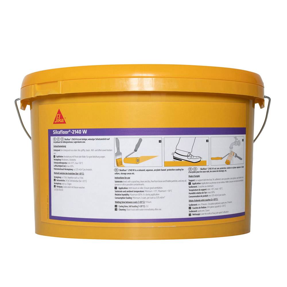 Sikafloor-2140W kieselgrau Acryl-Versiegelung 5 Liter-1