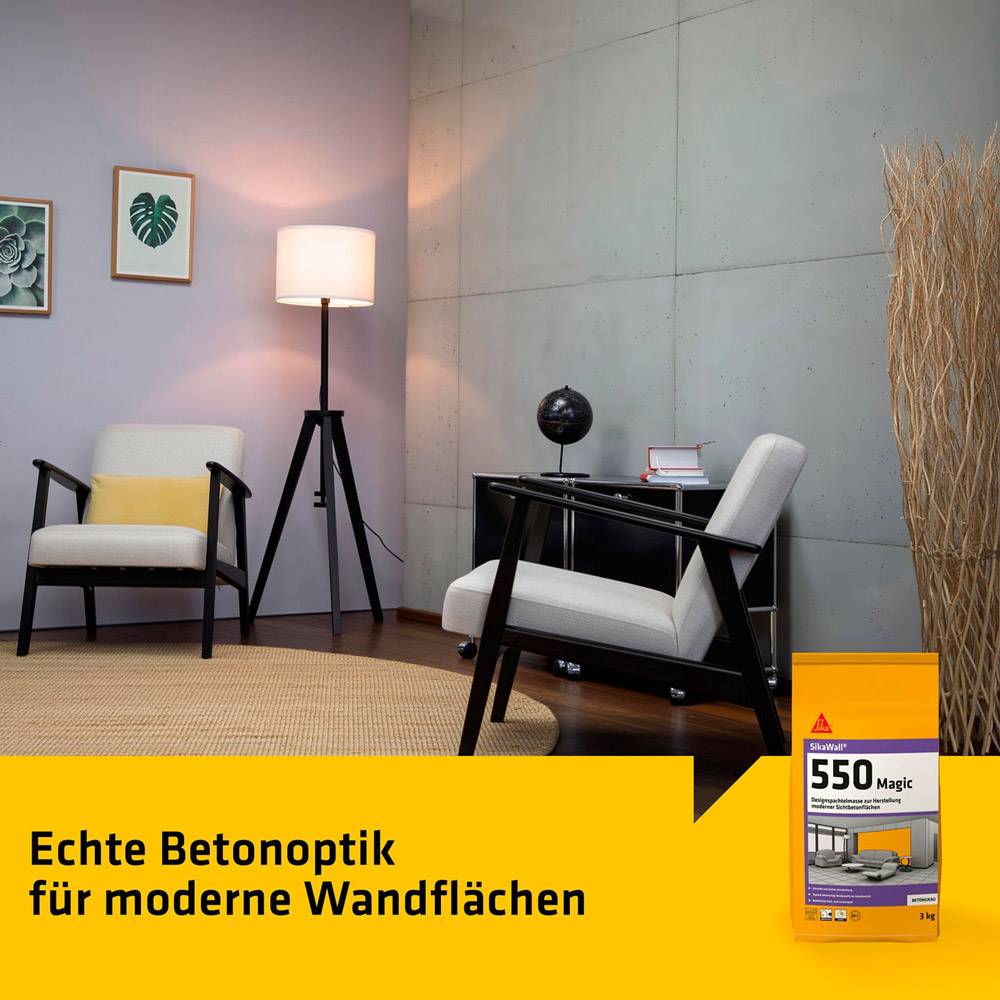 SikaWall-550 Magic 3kg Design-Wandspachtelmasse-1