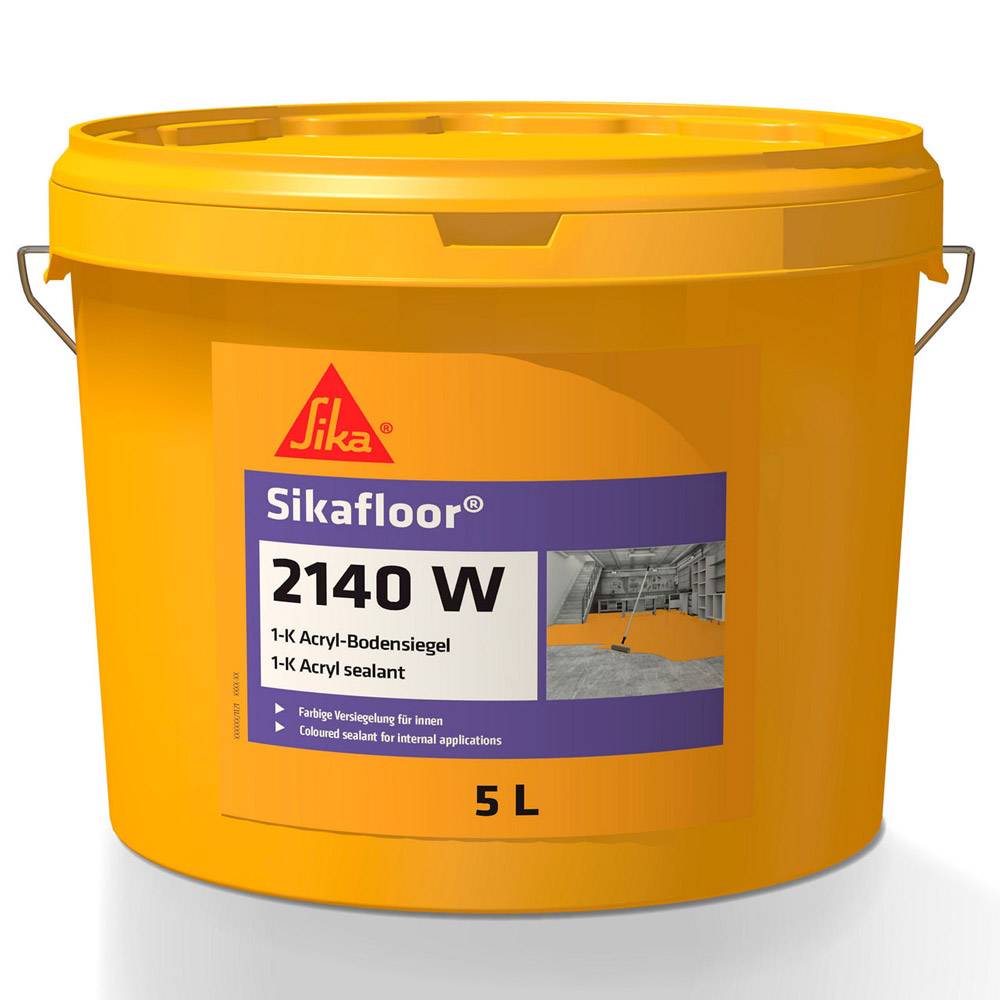 Sikafloor-2140W kieselgrau Acryl-Versiegelung 5 Liter-0