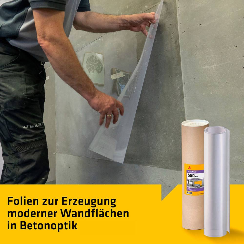 SikaWall-550 Foil Schalungsfolie für Betonoptik-1
