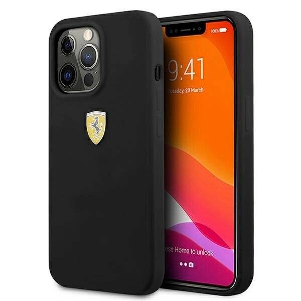 Ferrari FESIHCP13XBK iPhone 13 Pro Max 6.7″ schwarz/schwarz Hardcase Silikon-0