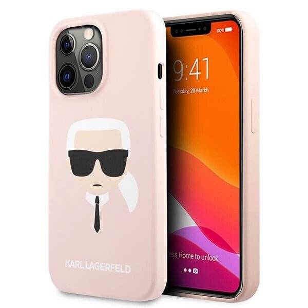 Karl Lagerfeld Silikon Karl`s Head Case iPhone 13 Pro / 6.1″ - Hellrosa