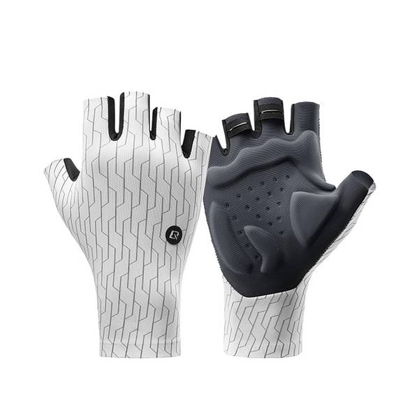 Rockbros Road Fahrradhandschuhe Größe: XL - Weiß/Schwarz
