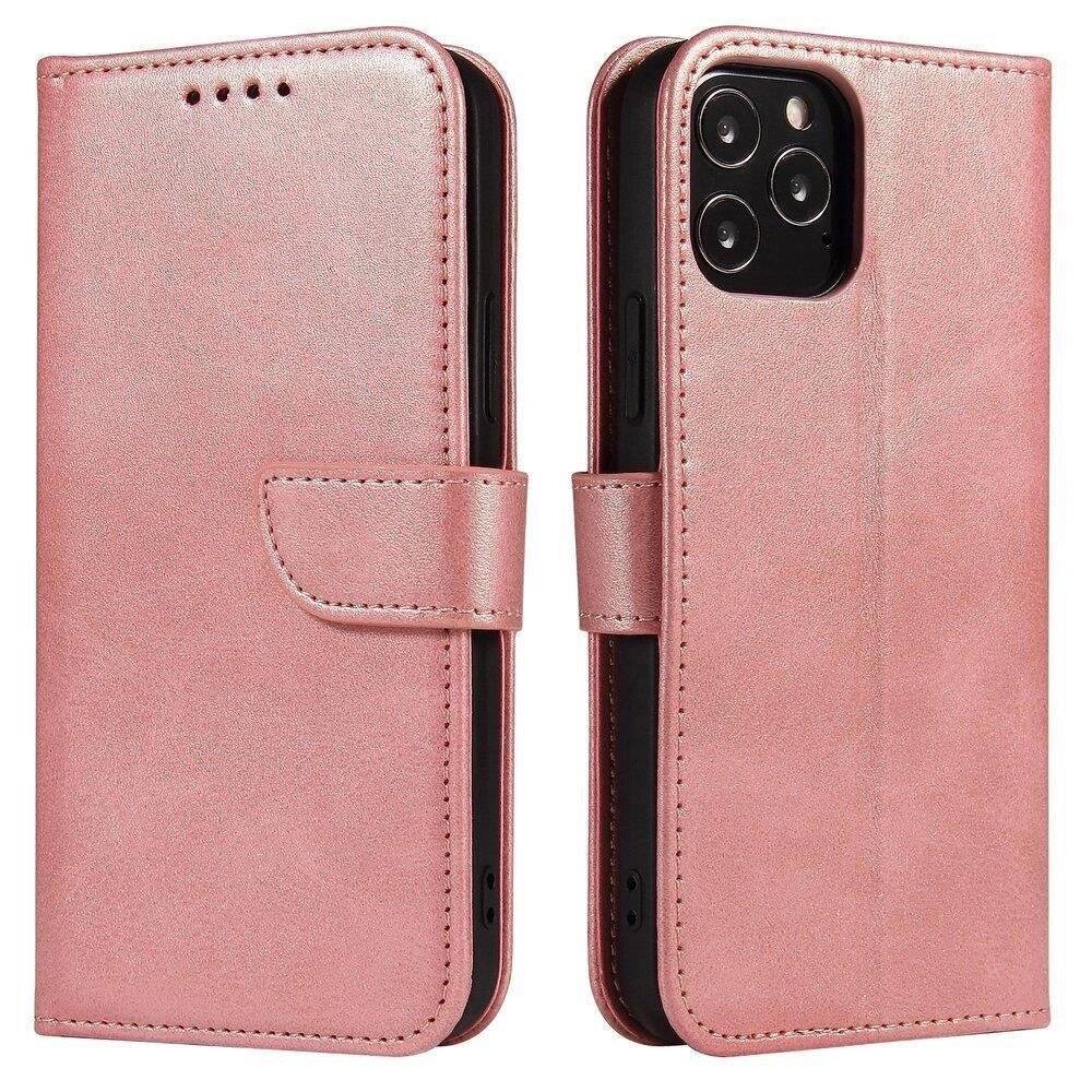 Magnet Case elegante Hülle Überschlag Standfunktion Samsung Galaxy A73 pink-0