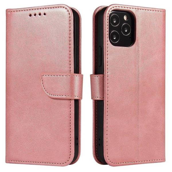Magnet Case elegante Hülle Überschlag Standfunktion Samsung Galaxy A73 pink