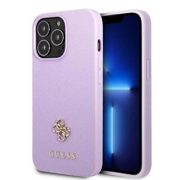 Ratet Guess, GUHCP13XPS4MU iPhone 13 Pro Max 6,7″ lila/lila Hardcase Saffiano 4G kleines